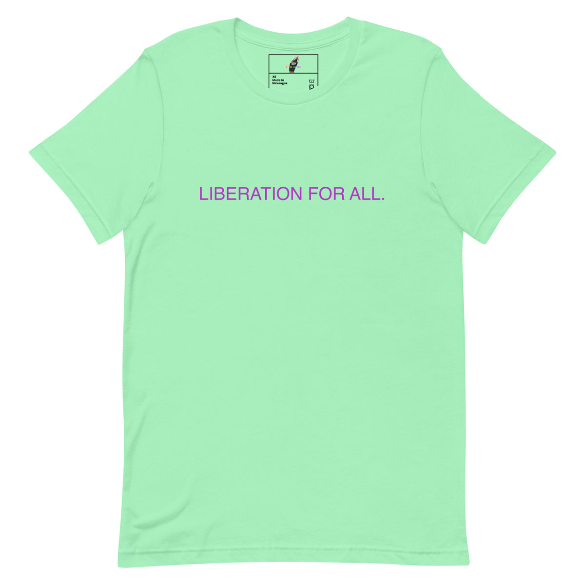 Liberation For All Unisex t-shirt - Mint