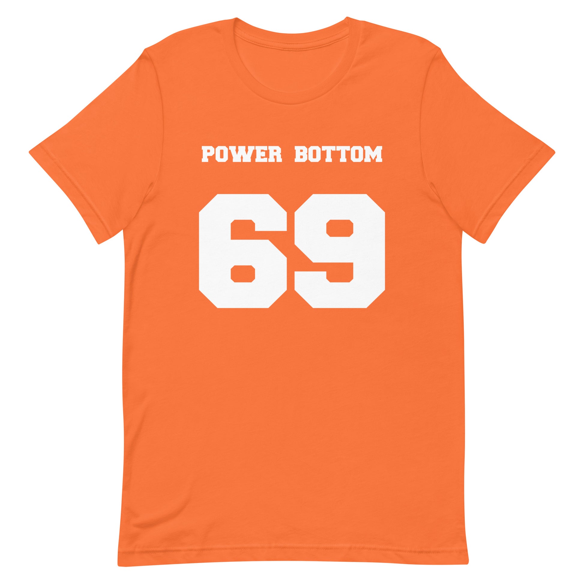 Power Bottom 69 T Shirt - Orange