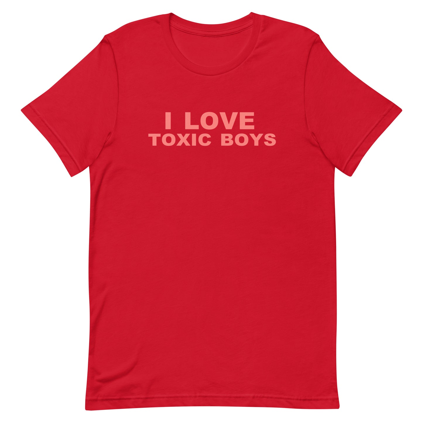 I Love Toxic Boys T Shirt - Red