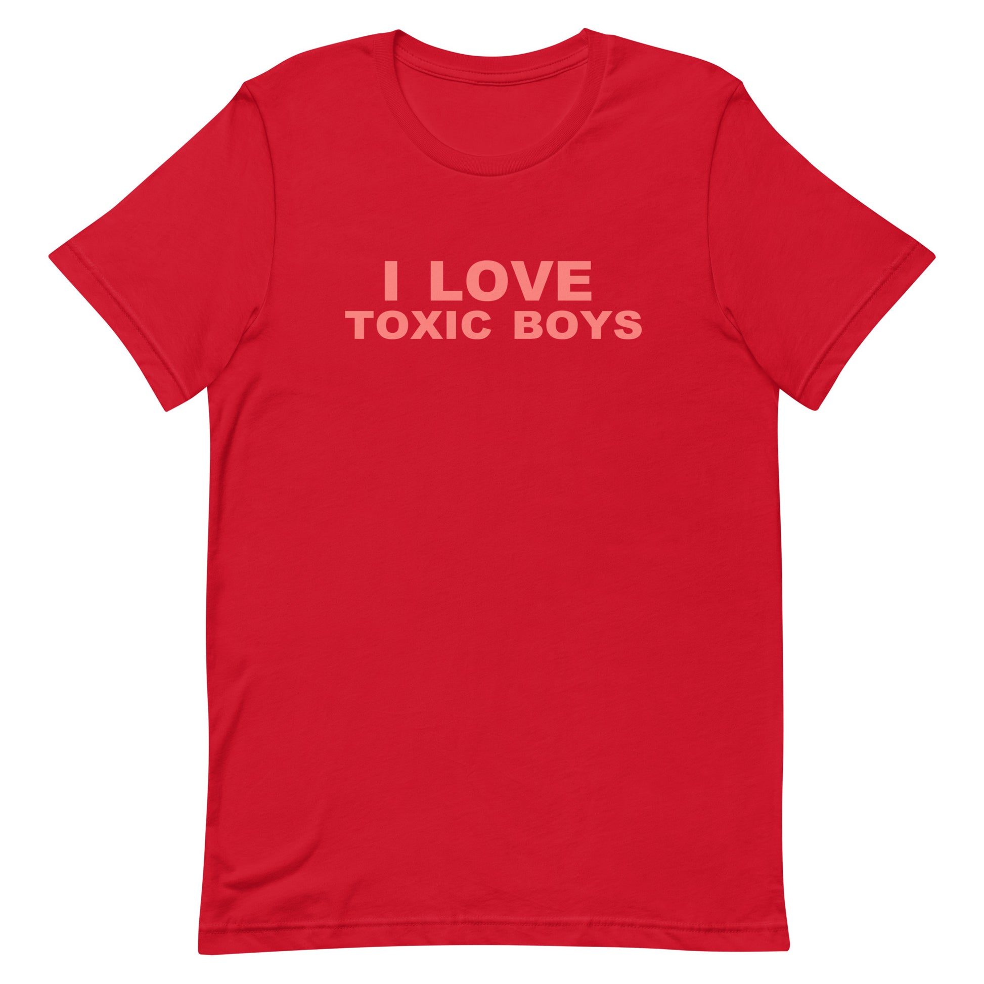 I Love Toxic Boys T Shirt - Red