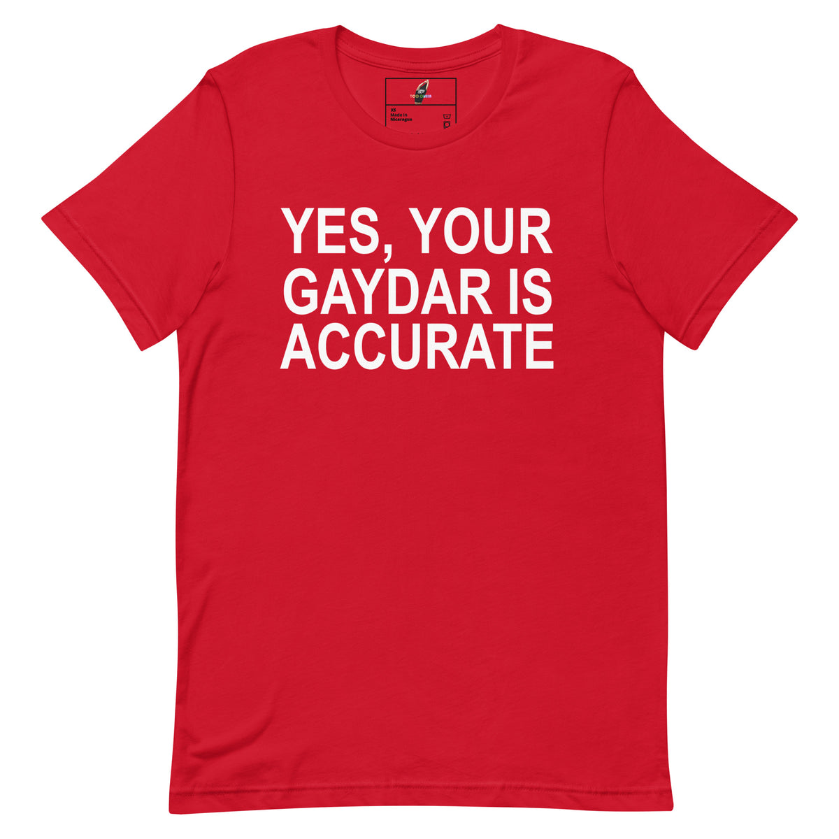 Yes, Your GAYDAR Is Accurate T Shirt - Red