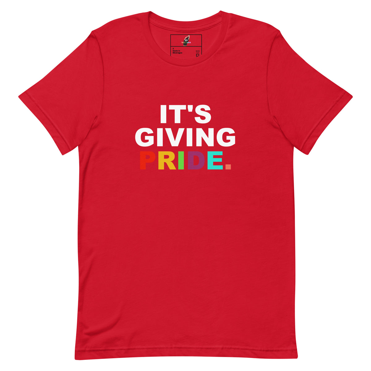 It's Giving Pride. Unisex t-shirt - Red