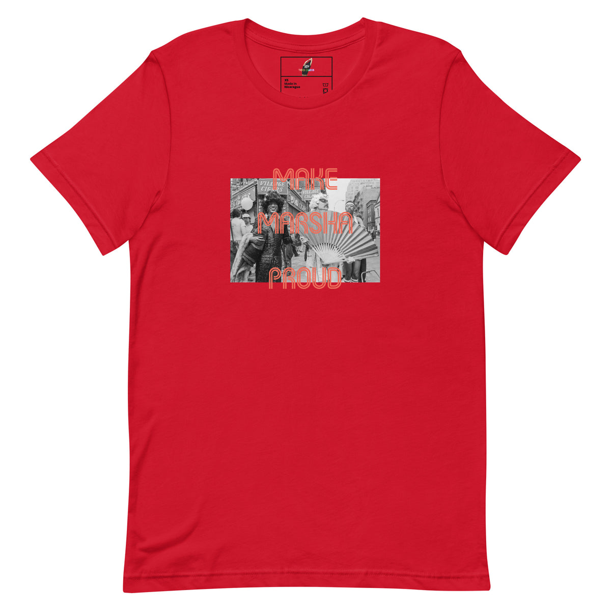 Make Marsha Proud Unisex t-shirt - Red