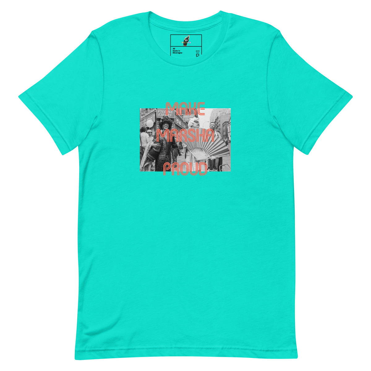 Make Marsha Proud Unisex t-shirt - Teal