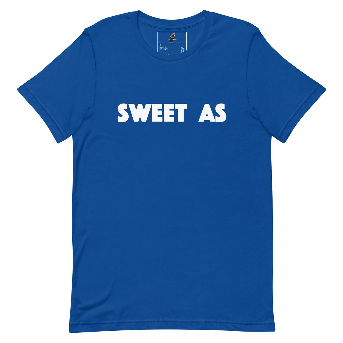 Brown t-shirt with 'Model Fugue' logo on a white background