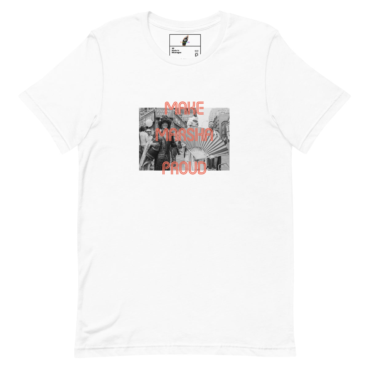 Make Marsha Proud Unisex t-shirt - White