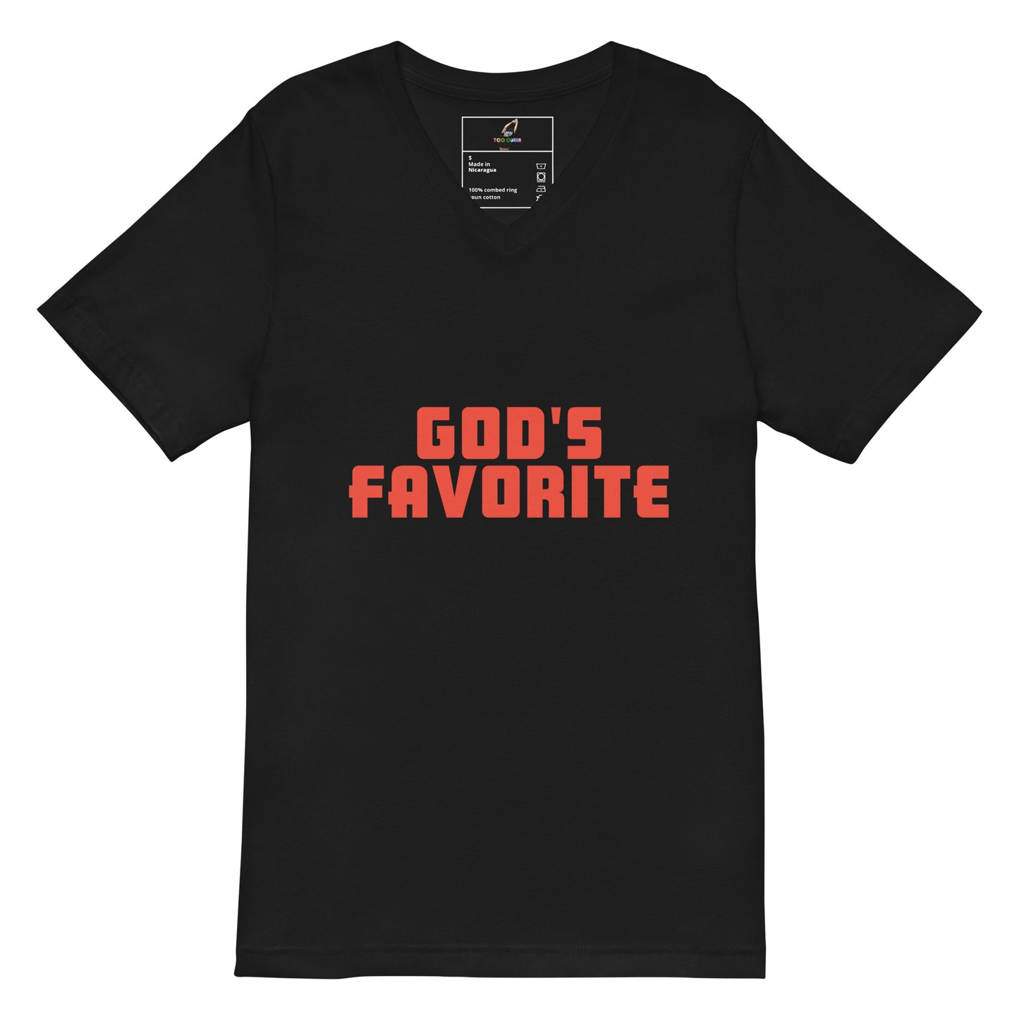 God's Favorite Unisex Short Sleeve V-Neck T-Shirt