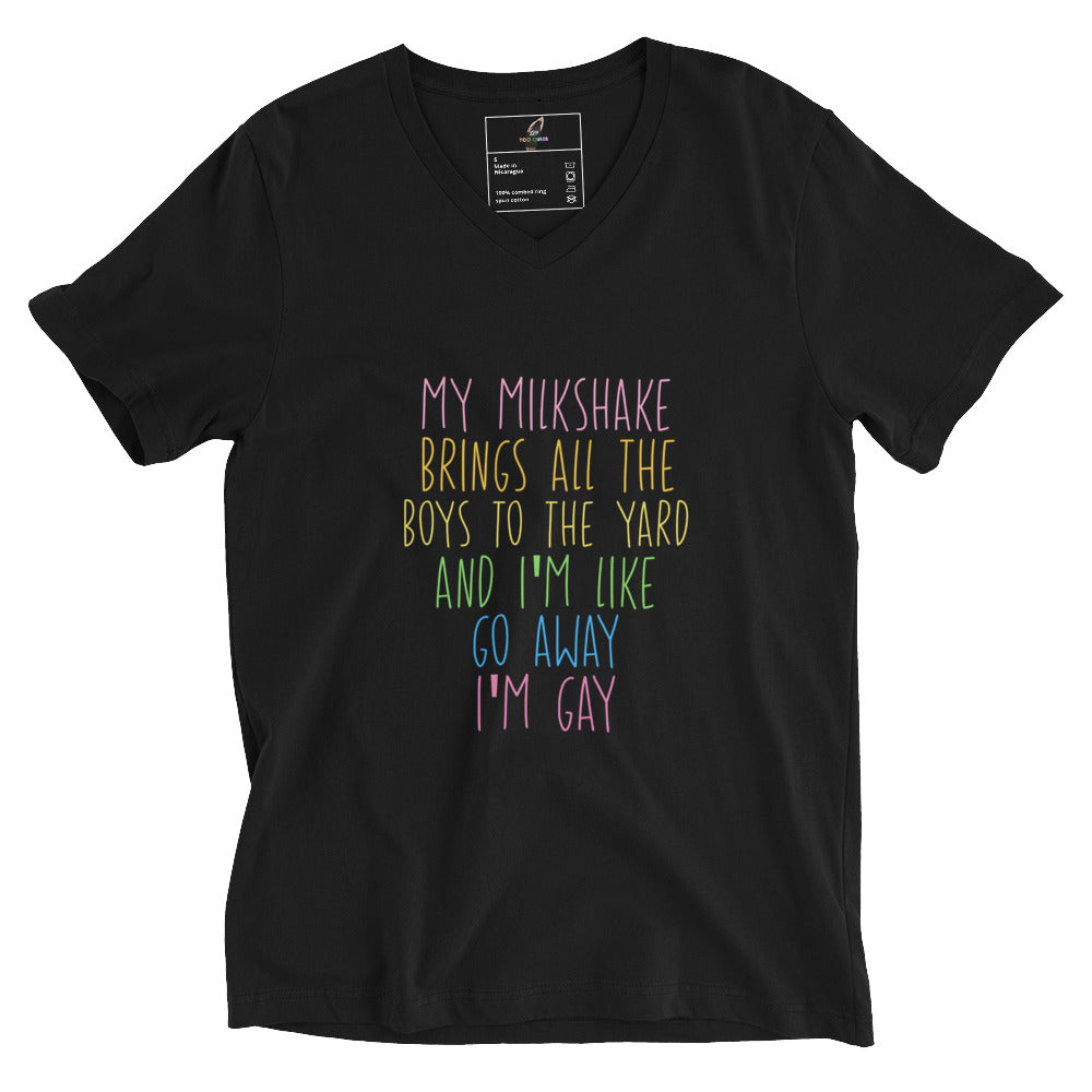 Dark gray t-shirt with pink text and Aries symbol on a white background