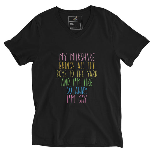 Dark gray t-shirt with pink text and Aries symbol on a white background
