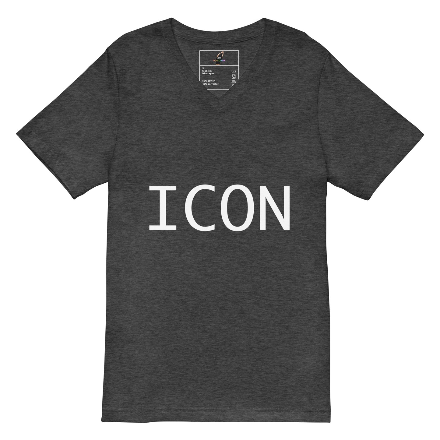 ICON V-Neck T-Shirt - Dark Grey Heather