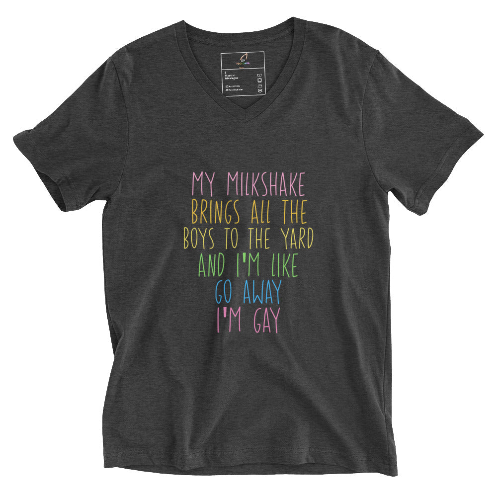 Dark gray t-shirt with pink text and Aries symbol on a white background