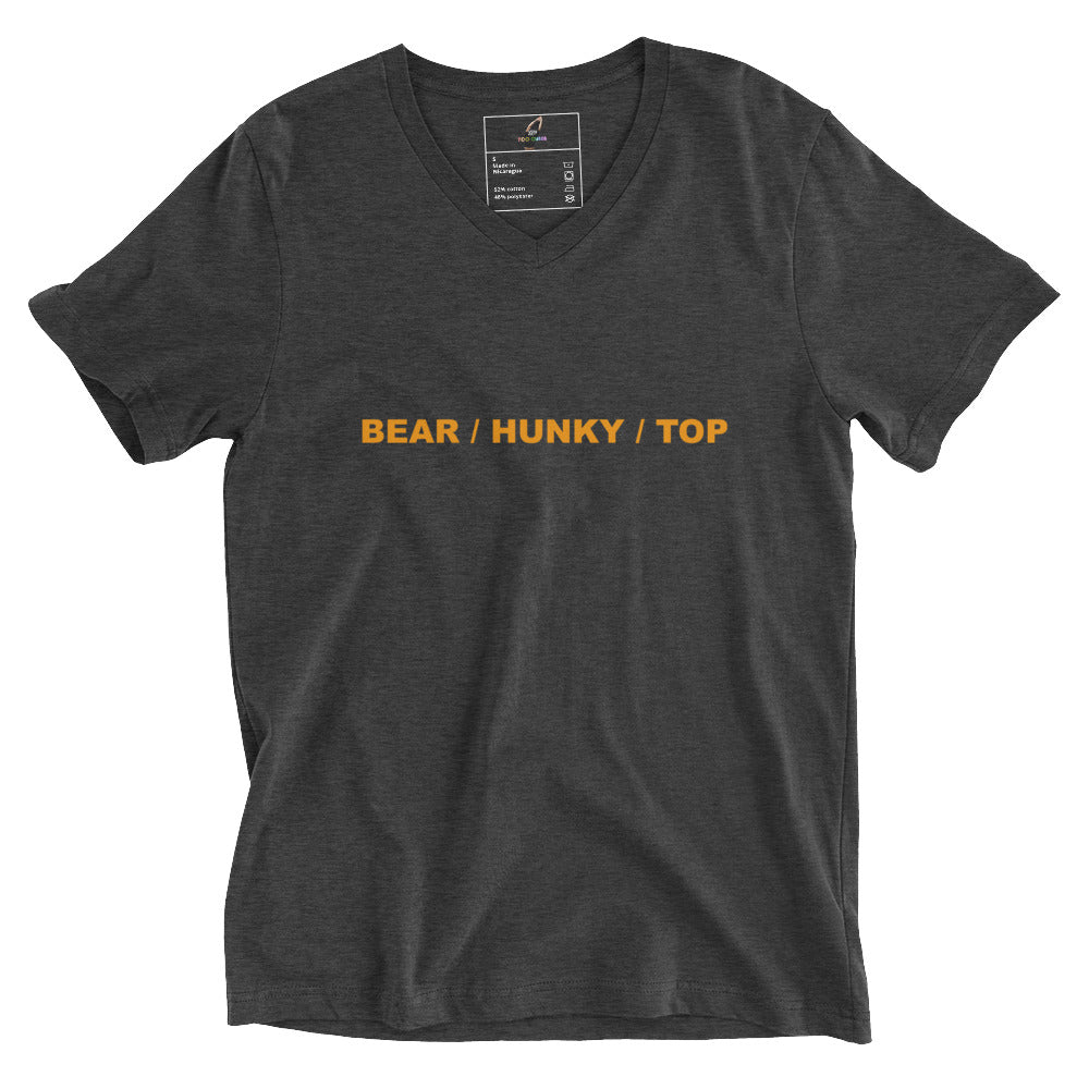 Bear / Hunky / Top Unisex Short Sleeve V-Neck T-Shirt