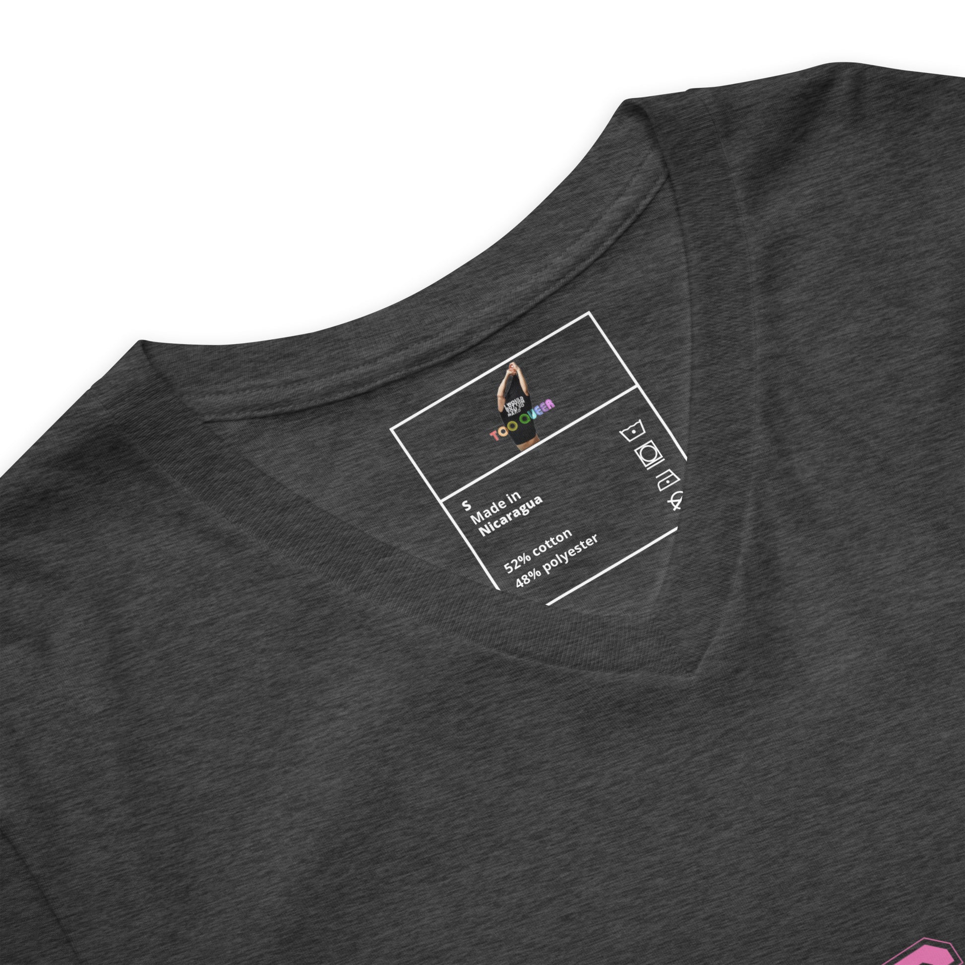 Gay Is Not A Slur Unisex Short Sleeve V-Neck T-Shirt